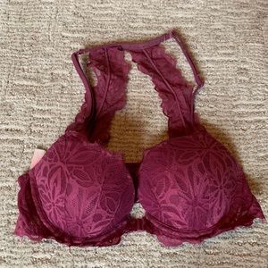 Violet PINK Victoria’s Secret Floral Lace Bra